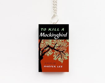 Book Necklace Keychain | To Kill A Mockingbird First Edition | Miniature Book | Classic Novel | Harper Lee | Bookish Gift | Book Jewellery