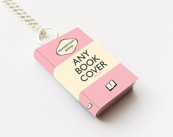 Custom Miniature Book Necklace | Personalized Author Gift | Book Lover's Delight | Unique Bookworm's Keepsake | Literary Jewelry