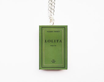 Book Necklace Keychain | Lolita First Edition Miniature Book | Classic Novel Jewellery | Vladimir Nabokov | Bookish Gift | Bookworm