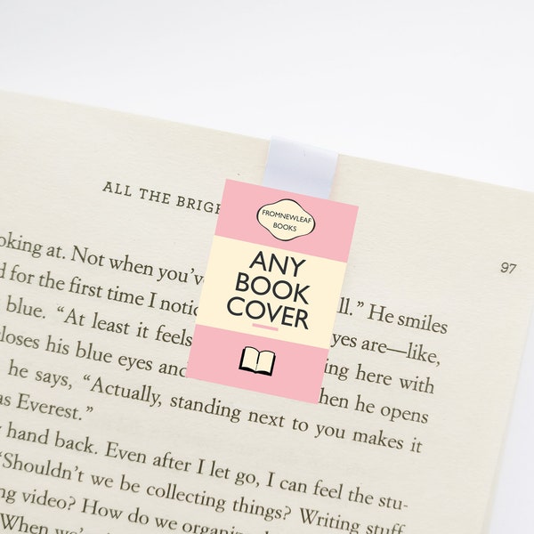 Sample Book Cover Magnetic Bookmark | Custom Author Gift | Book Lover Gift | Bookish Gift | Favour Box Wedding