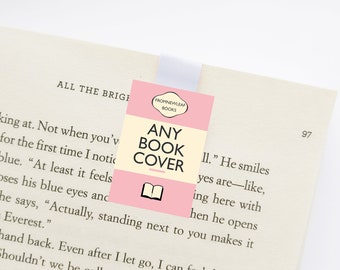 Bulk Book Cover Magnetic Bookmark (Sold in 10's) | Custom Author Gift | Book Lover Gift | Book Launch Party Favours | Bookish Gift | Wedding