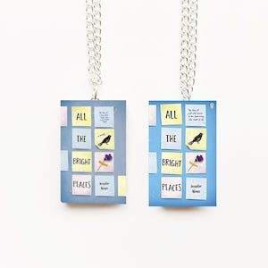 All the Bright Places Miniature Book Necklace Keychain | Jennifer Niven