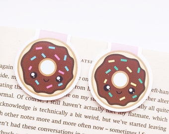 Donuts Magnetic Bookmarks Set | Cute Matching Doughnuts