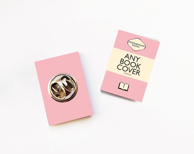 Pin Miniature Book | Badge | Custom Book Cover | Literary Gift | Author Gift | Book Lover | Personalized Gift Bookworms | Bookish Gift |
