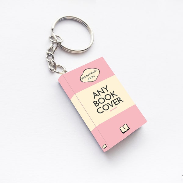 Custom Miniature Book Keychain: Personalized Book Lover Gift