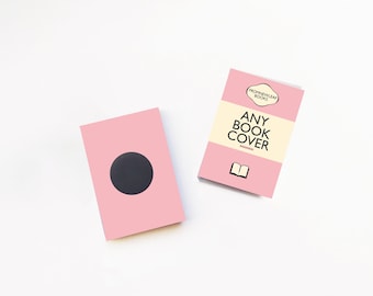 Custom Book Cover Magnet: Miniature Book Lover Gift