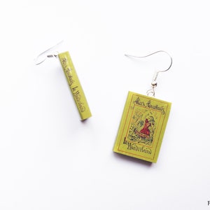 Earrings Miniature Book Fish Hooks or Clip On Custom Author Gift Book Lover Personalized Bookworm Bookish Jewellery Readers image 2