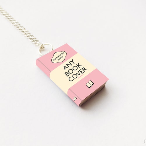 Custom Miniature Book Necklace: Personalized Book Lover Gift