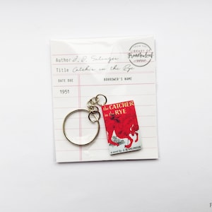 Keychain Miniature Book Custom Author Gift Book Lover Gift Personalized Gift for Bookworms Bookish Gift Book Jewellery image 2
