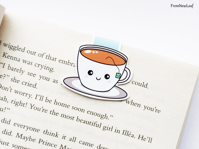 Cute Tea Magnetic Bookmark image 1