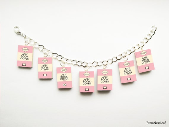 Custom Miniature Book Charm Bracelet