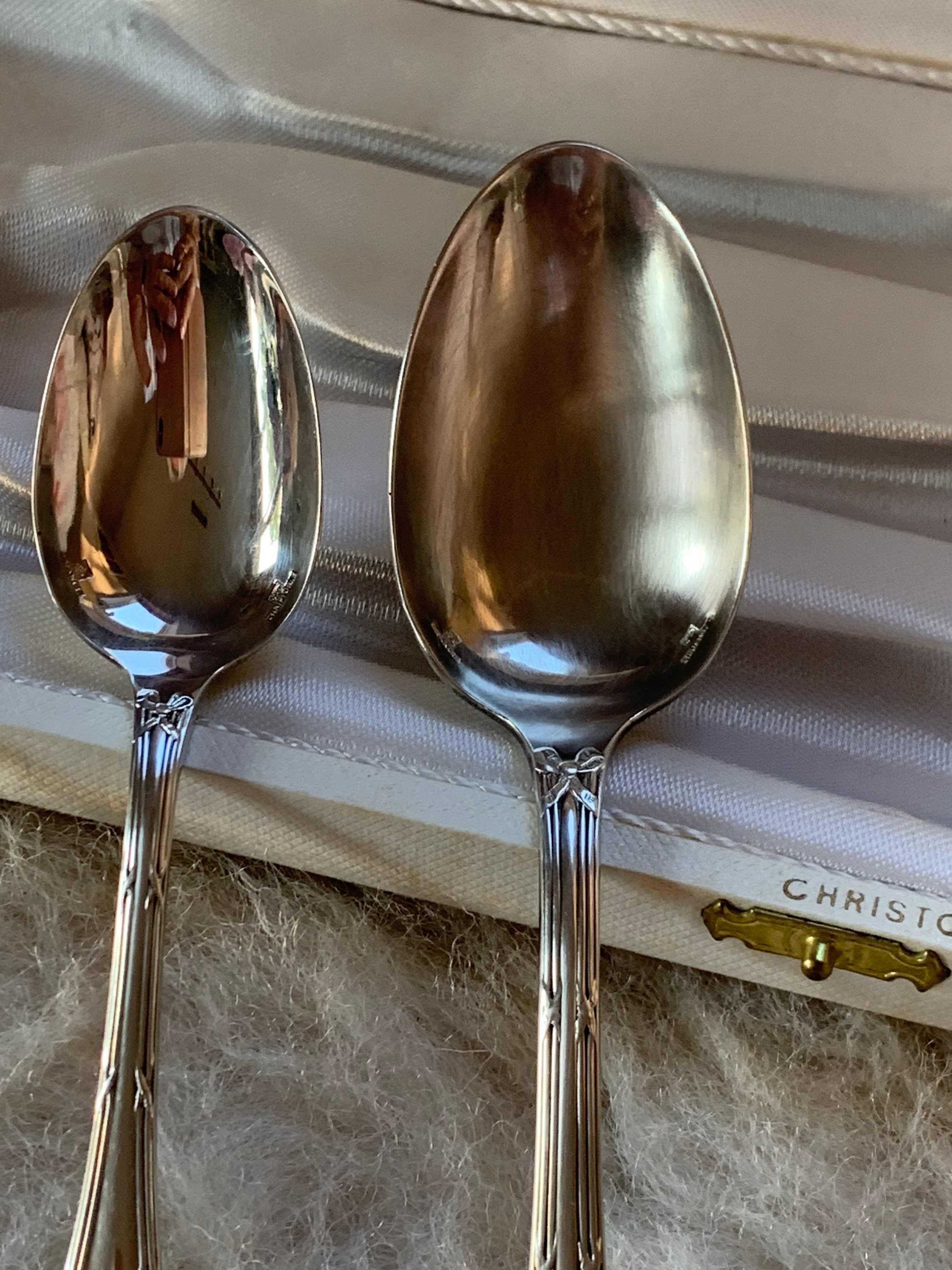 Christofle Rubans Croises シルバーメッキのアンティーク子供用