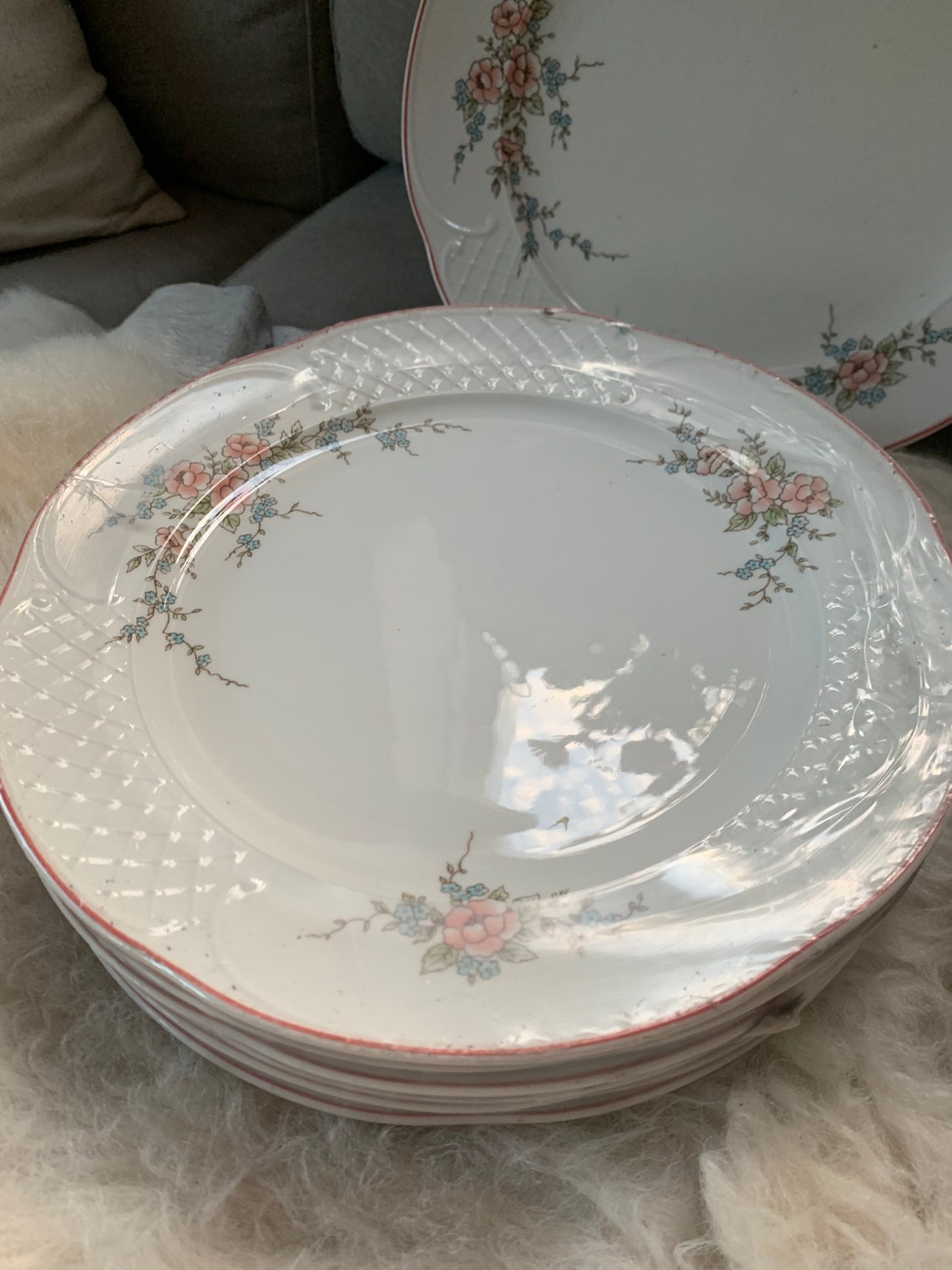 Villeroy&Boch Rosette large dinner plates 27 cm new porcelain. Etsy