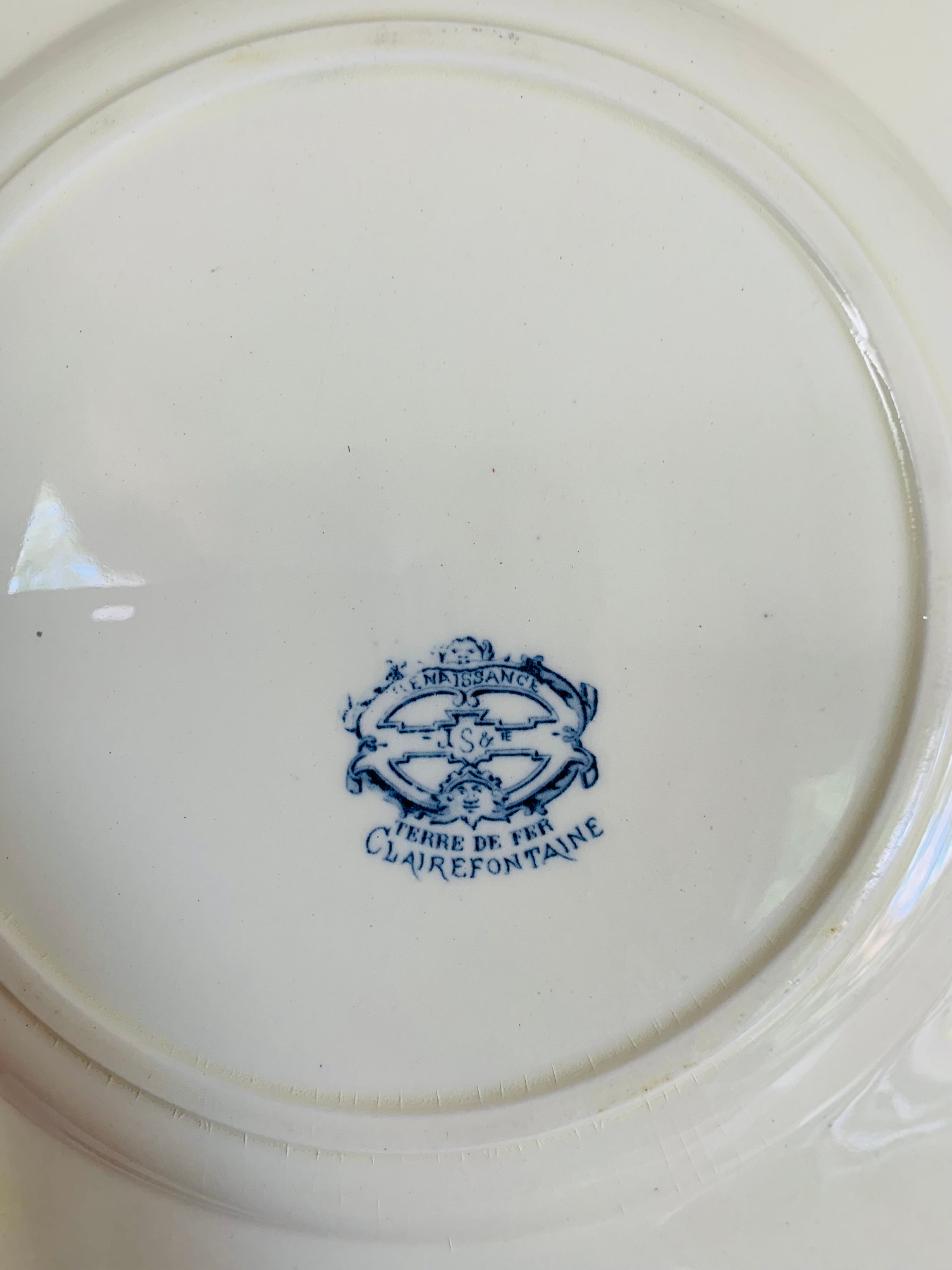 Clairefontaine Terre De Fer Renaissance 2x Dinner Plates 25 Cm