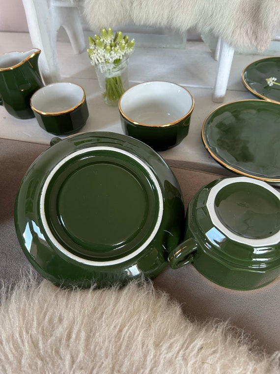 Apilco Limoges Porcelain Bistro Breakfast Tableware From France