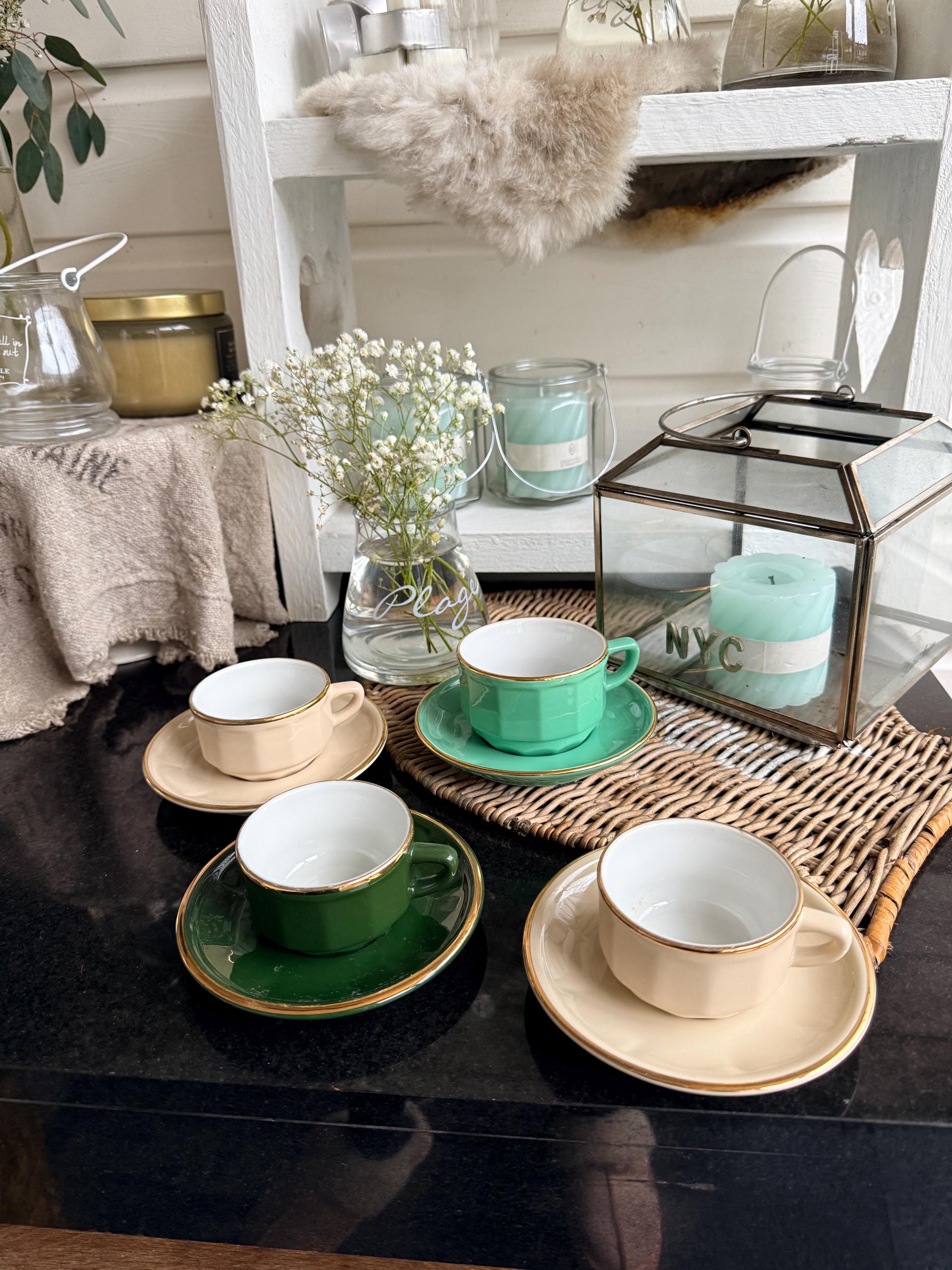 Apilco floral coffee cups - Etsy 日本