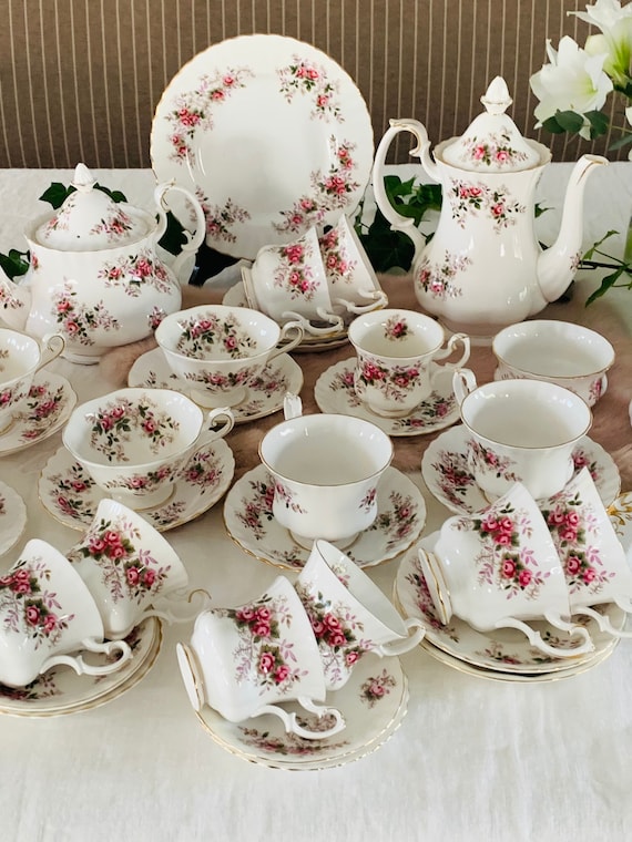 Meting Tulpen samenzwering Royal Albert Lavender Rose Koffie en thee servies porselein. - Etsy België
