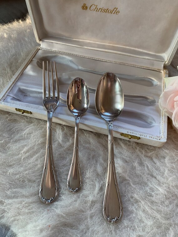 Christofle Rubans Croises シルバーメッキのアンティーク子供用