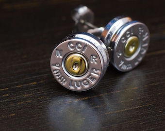 9mm bullet sale earrings