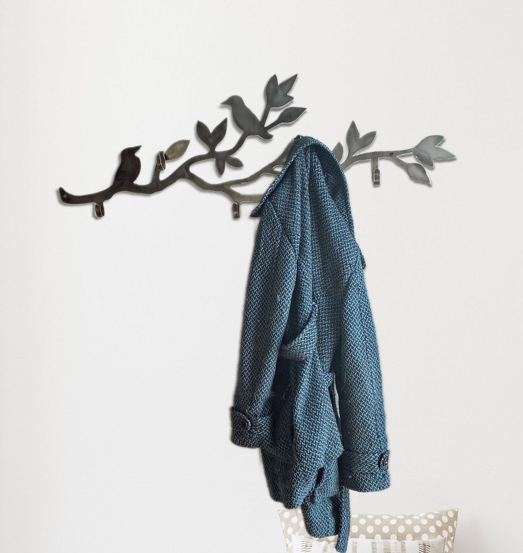 Bird Wall Hooks, Entryway Coatrack, Front Door Hooks, Bathroom Towel