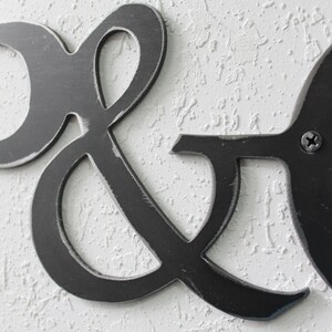 Iron anniversary gift, 6th wedding anniversary gift for him or her, custom iron sign, wrought iron wall art for 6 year anniversary image 4