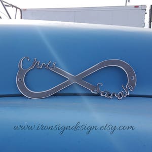 6th anniversary gift for him her,Infinity symbol, custom Infinity with names, you and me sign, infinity name sign, , gift for couples immagine 3