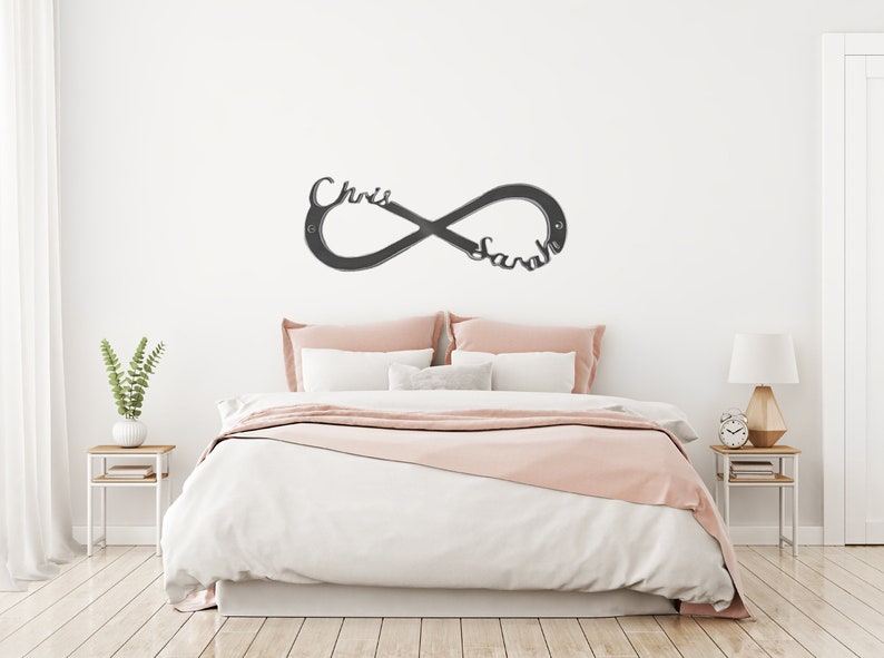 6th anniversary gift for him her,Infinity symbol, custom Infinity with names, you and me sign, infinity name sign, , gift for couples immagine 2