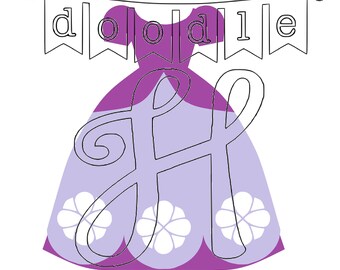 Free Free 130 Princess Dress Outline Svg SVG PNG EPS DXF File