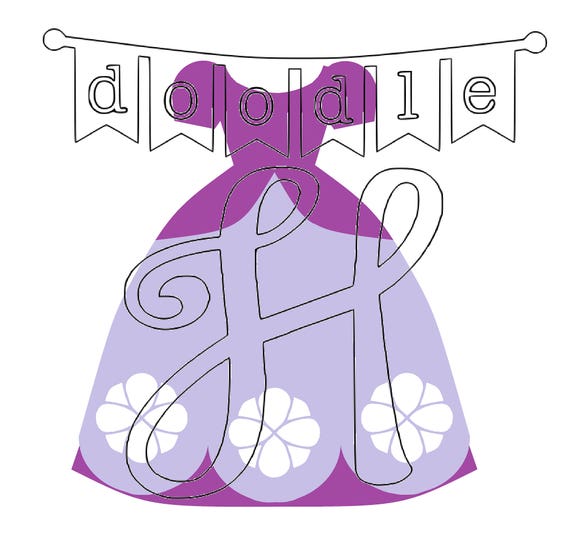 Download Digital Purple Princess Dress Svg File For Use In Cricut And Etsy