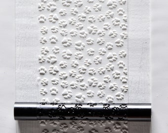 KRFL-045 Fine Line Acrylwalze - Pfotenabdrücke
