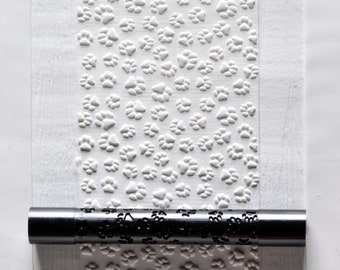 KRFL-045 Fine Line Acrylic Roller - Paw Prints