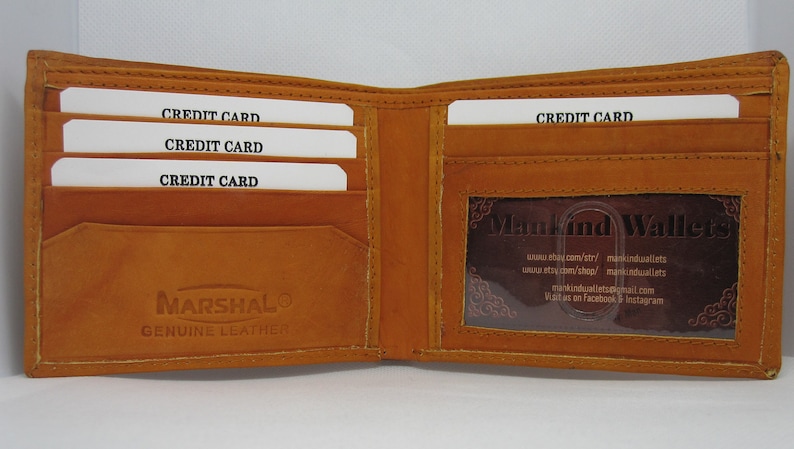 Men/'s Leather Bi-Fold Wallet with Custom 2013 Shelby GT500 Mustang Car Image *Makes a Great Gift*