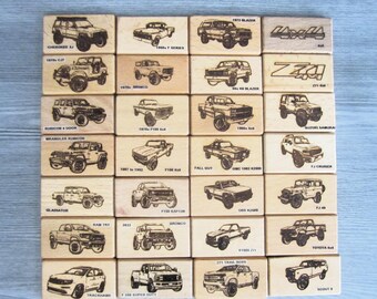 Men's Leather Wallet with Your Choice of 28 Off-Road, 4x4, 4WD Truck Images