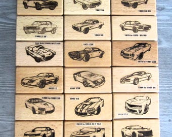 Men's leather Wallet with Your Choice of a 1967-2024 Chevrolet Camaro Car Image (SS, RS, Z-28, Iroc-Z, Motion Baldwin or ZL-1 1LE)