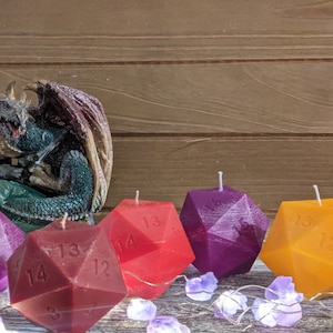 D20 Candles Variety of Colors and Scents | RPG | Geek Gift | DnD