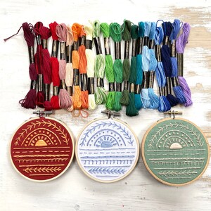 Sampler Embroidery Pattern PDF. Hand Embroidery Sampler Pattern. Instant Digital Download. Colourful Sampler Pattern DIY Kit image 8