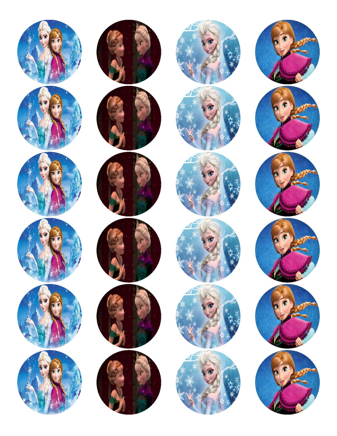 ornament Erge, ernstige Mondwater Frozen Frozen Birthday Party 24 Frozen Lollipop Labels - Etsy
