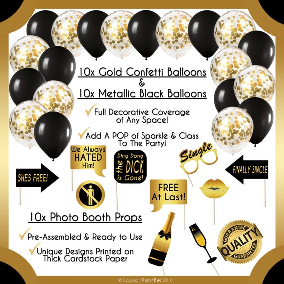 Divorce Party Decorations Kit 10 Divorce Photo Booth Props Etsy
