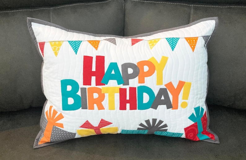 Birthday Placemat or Pillow PDF Pattern image 3