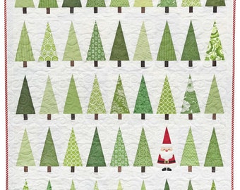 Santa in the Trees Quilt Pattern PDF