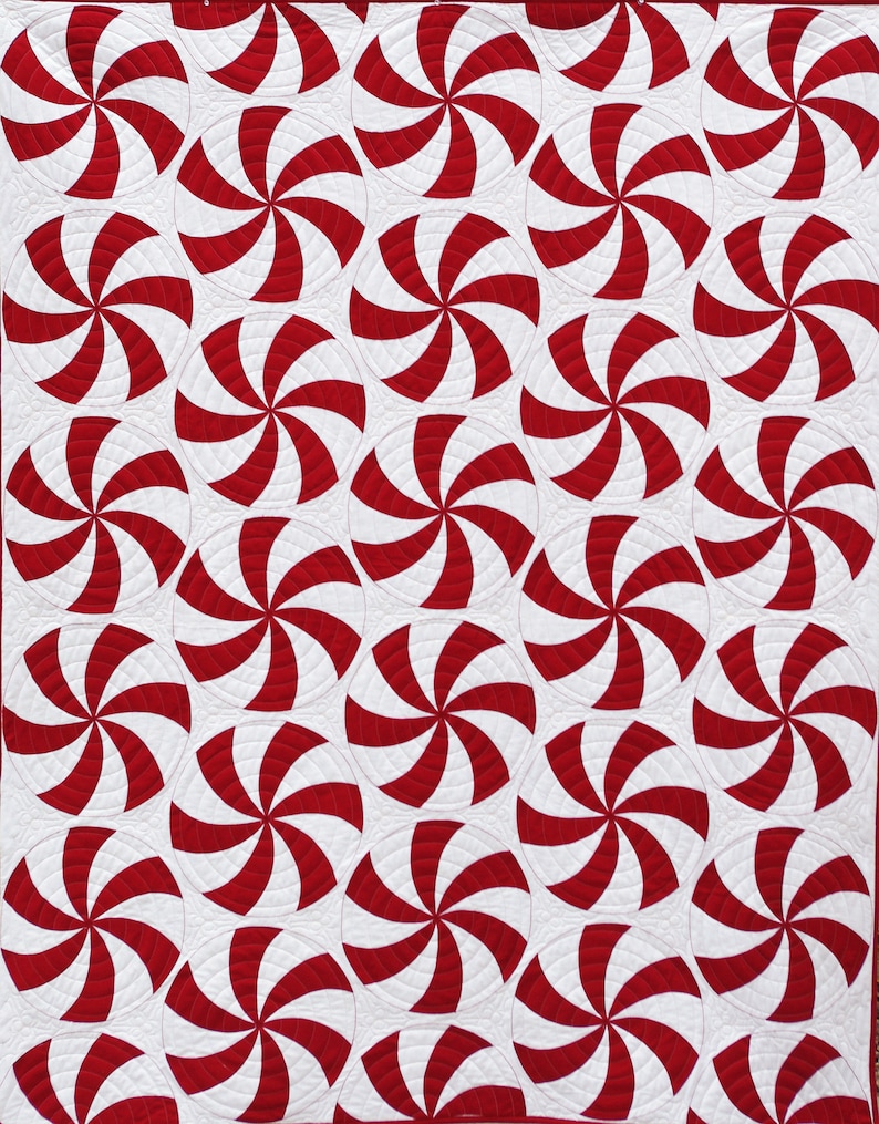 Peppermint Swirl Quilt Pattern image 2
