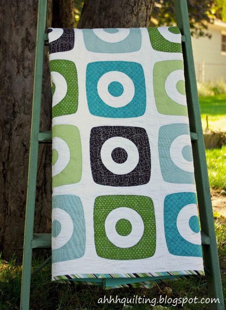 Boxy Rings Baby Quilt Pattern Etsy