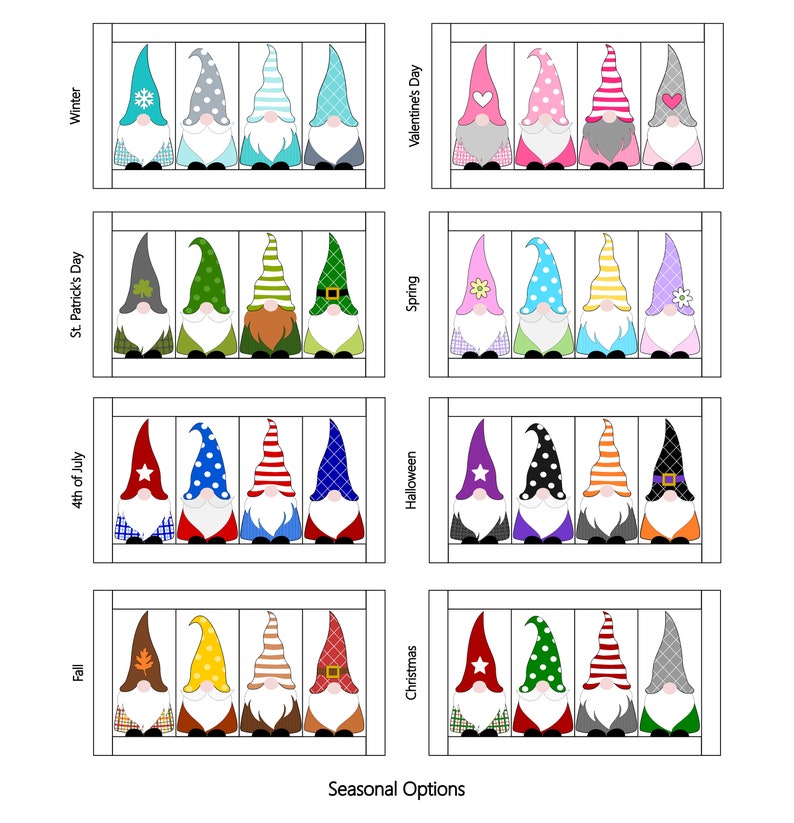 Gnomes Pillow Pattern PDF 画像 4