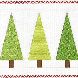 Santa in the Trees Table Runner Pattern PDF image 2