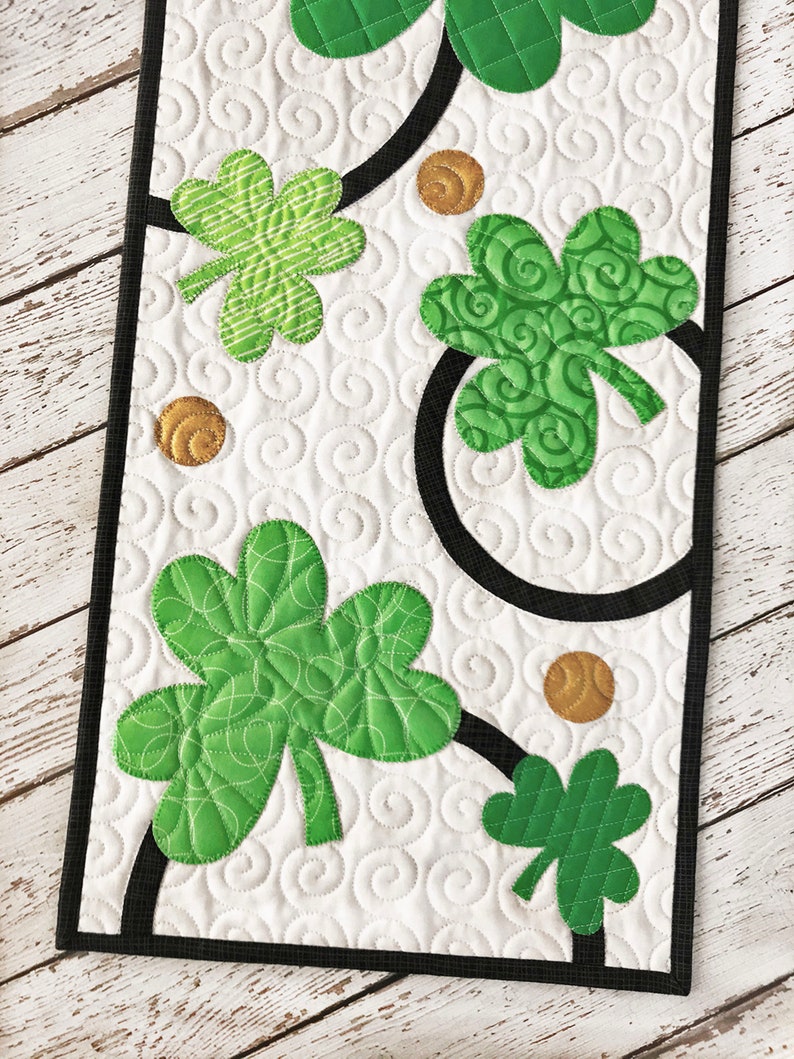 St. Patrick's Table Runner DIGITAL Quilt Pattern image 2