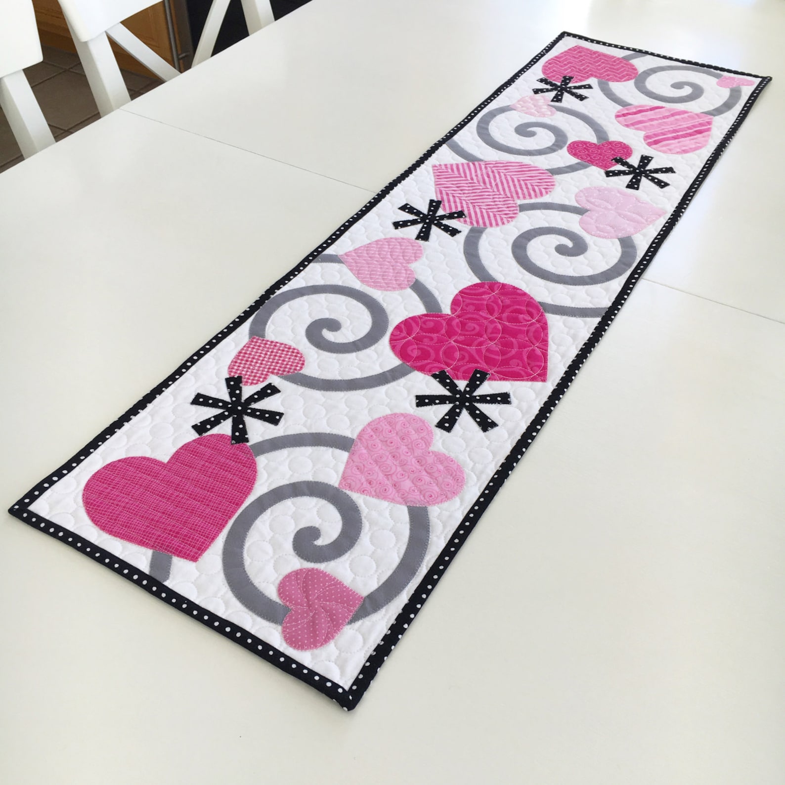 Valentine's Table Runner Quilt Pattern PDF Download Etsy