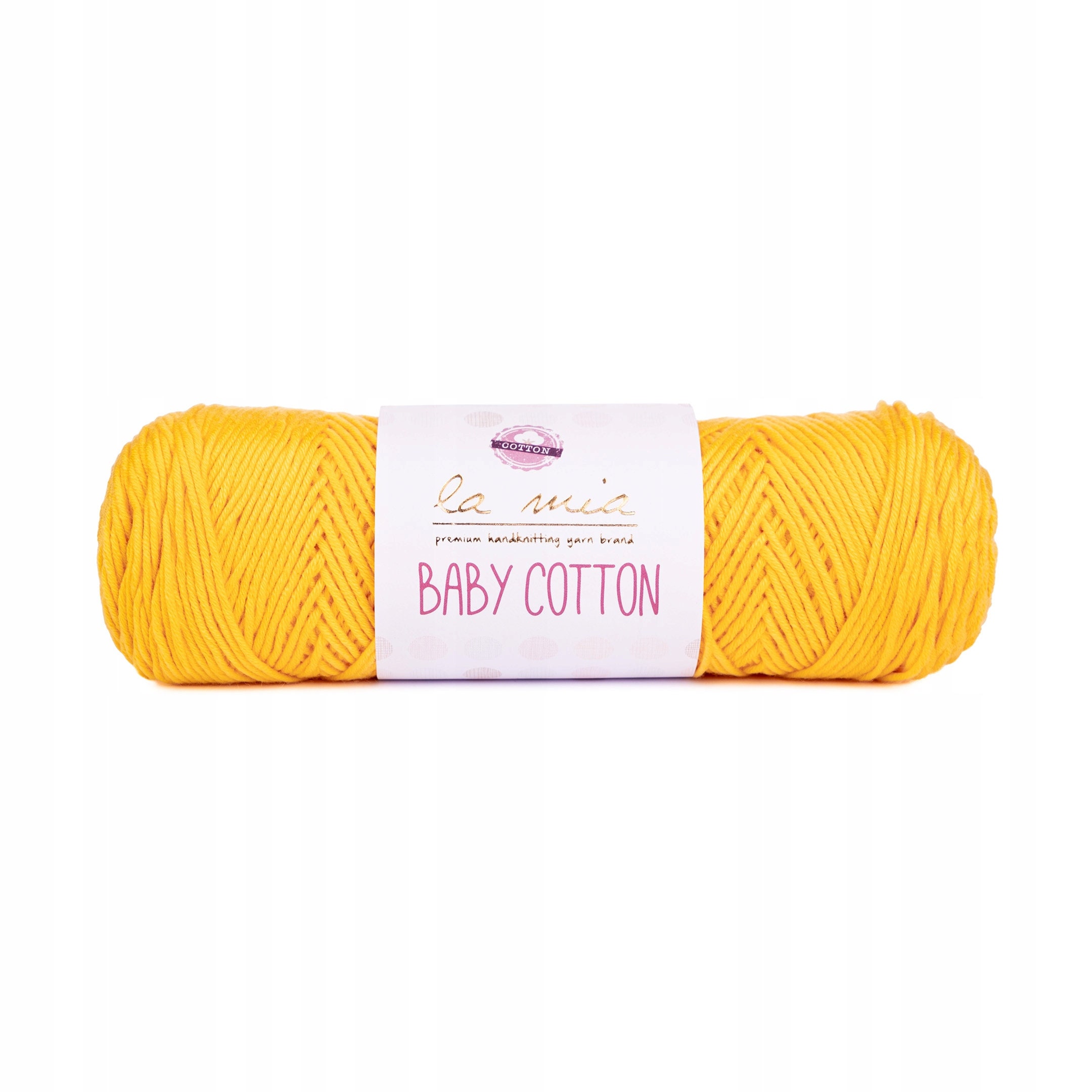 La Mia Mercerized Cotton Yarn, Yellow - 177 - Hobiumyarns