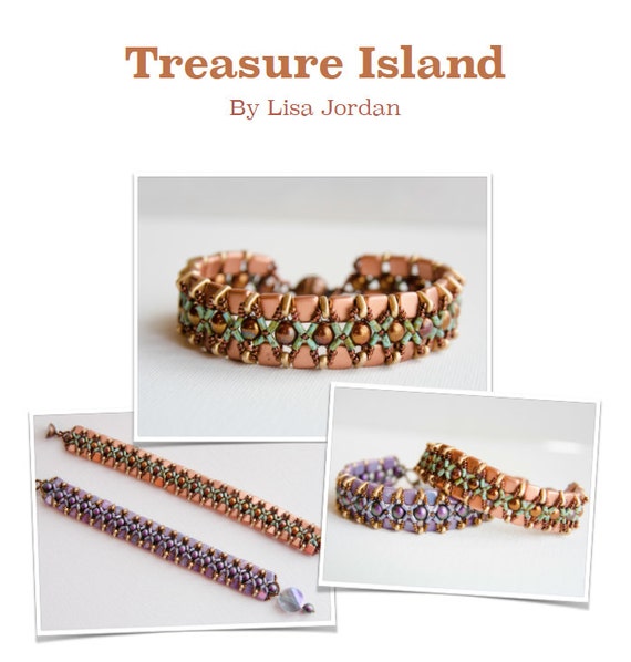 Treasure Island Bracelet Pattern by Lisa Jordan, Starman