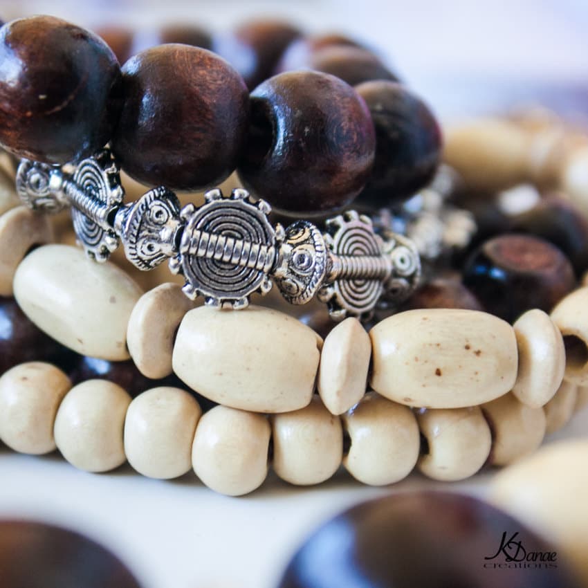 Set of 5 Beaded Stretch Stacking Bracelets-beach/boho/gypsy/hippie ...