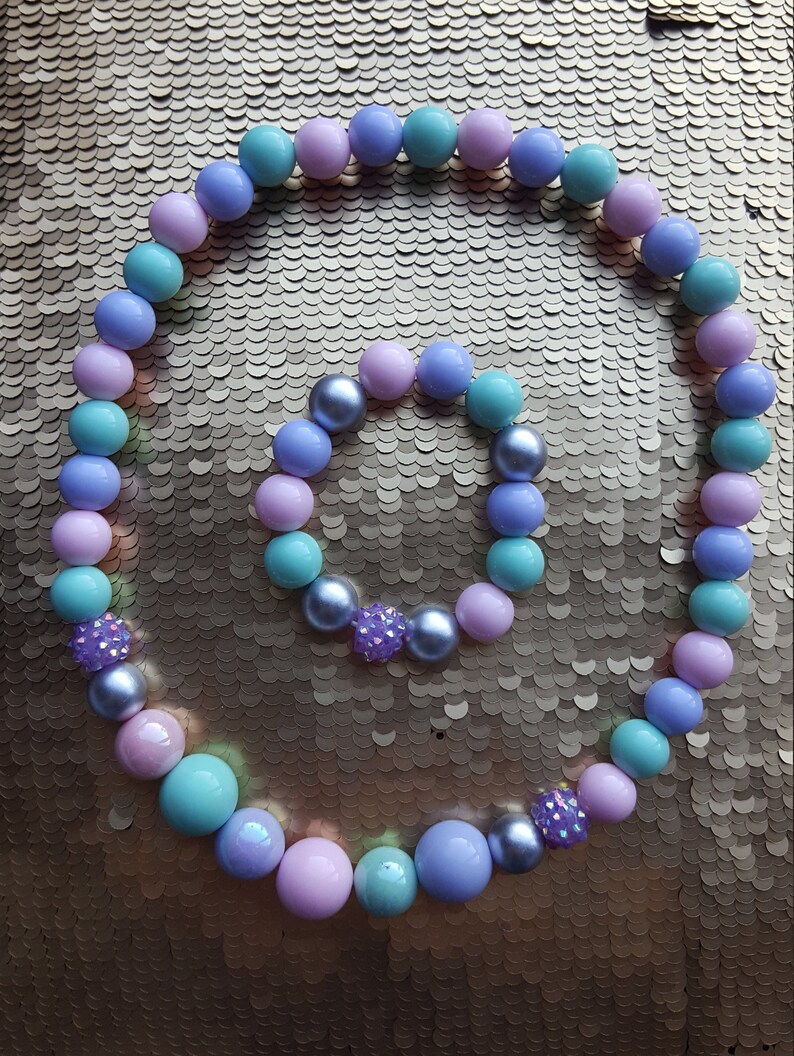 Girls Pastel Dressup Jewellery Set Childrens Bubblegum Etsy